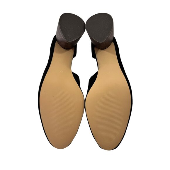 Sbicca Womens Shoes 10 Vintage Collection Black Suede Volin Chunky Heel Mule NEW - Picture 5 of 6